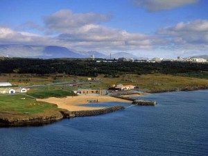 The geothermal beach, Reykjavik